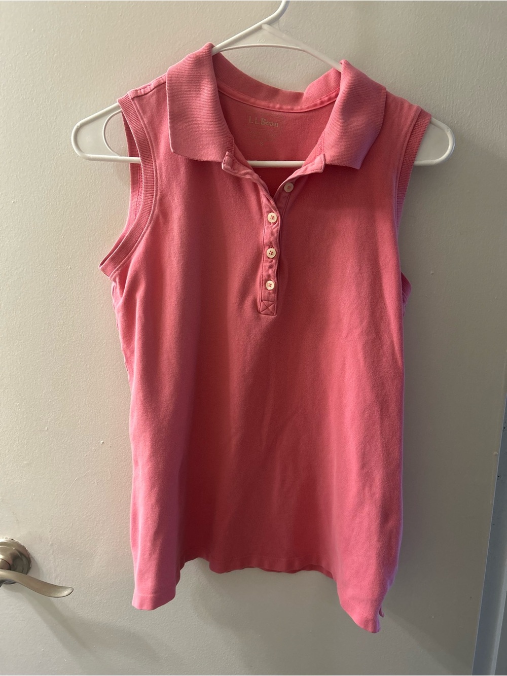 Women’s Sleeveless Polo Top in Pink - L.L. Bean